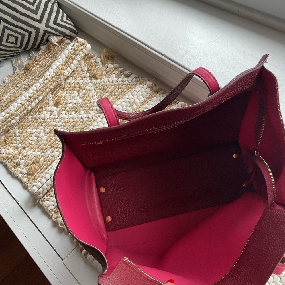 Salvatore Ferragamo Burgundy Leather Tote - Picture 8 of 16
